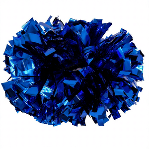 Pon Pon per Cheerleading di Alta Qualità, Personalizzabili, Rosso e Nero, in PET Ecologico e Durevole, Professionali per <span class=keywords><strong>Cheerleader</strong></span> Scolastiche - Product Image 1