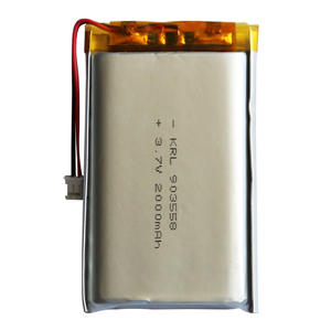 Produsen Baterai Li Polymer 3.7v 903558 2000mAh Bentuk Khusus untuk Perangkat Wearable/IoT 500 Siklus Bersertifikasi KC/UL/CE - Product Image 1