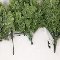 Premium Pine Spruce Künstlicher Weihnachts baum mit LED-Lichtern Stehende Basis für Büro/Home Party Dekor