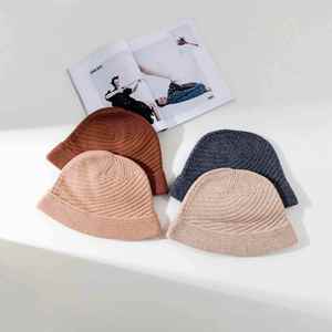 Chapeau de pêcheur tendance, bonnet tricoté pour femme, automne-hiver, nouveau, imprimé en sérigraphie, promotionnel - Product Image 4