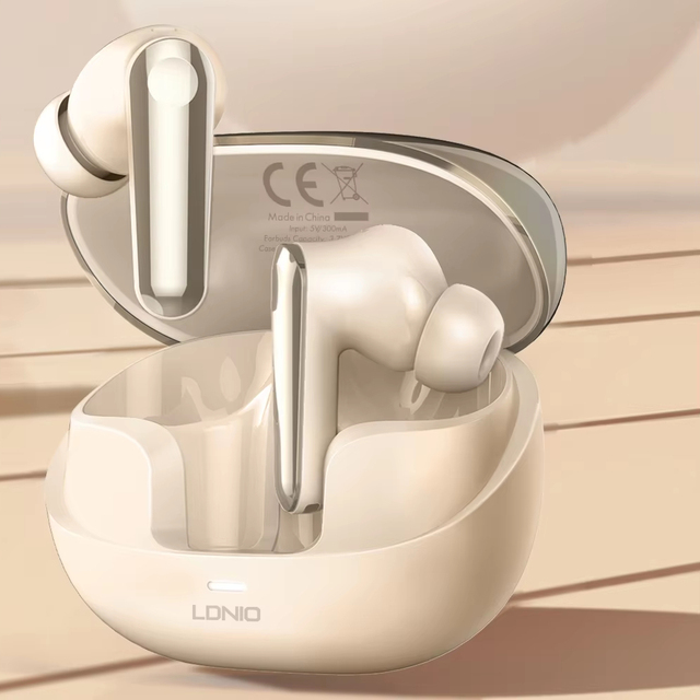 LDNIO Hot Selling T06 Factory Wholesale BT5.3 TWS Earphones ANC Wireless Earbuds Noise Cancelling Earphones & Headphones