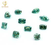 Offre Spéciale 0.5-10ct Radiant Cut Lâche Moissanite Pierre Plaqué Turquoise Couleur GRA Mossanite Diamant Pierre Précieuse Synthétique pour Bijoux