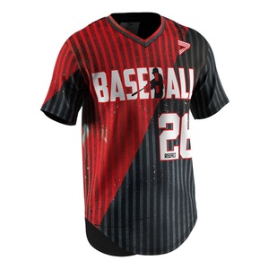 Custom Logo Oem V Neck <b>Hip</b>-Hop Baseball Uniforms Custom Jersey Baseball Coaches Shirts - Product Image 3