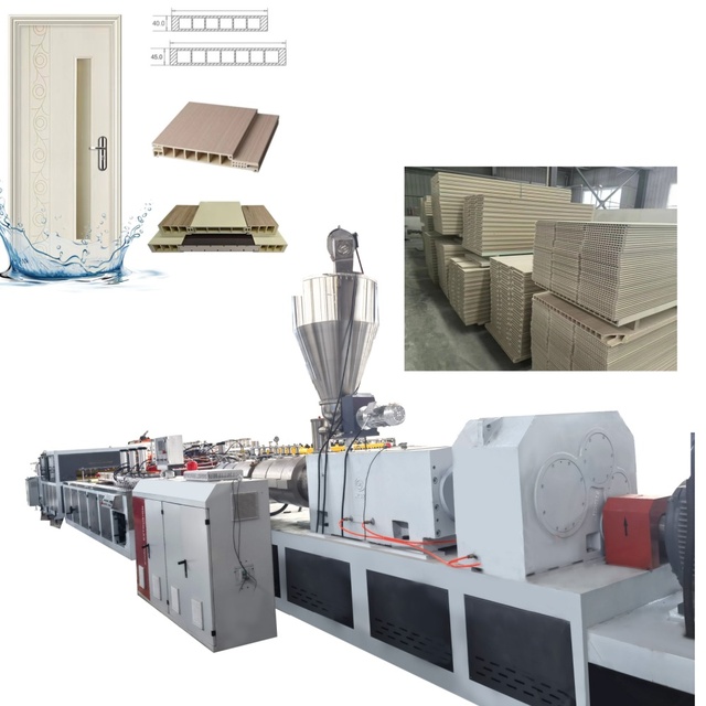 800-1000mm WPC PVC Hollow Door Panel Wide Wall Panel Profile Production Extrusion Line Plastic Machine