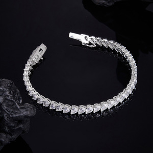 S925 silver <b>rainbow</b> tennis <b>bracelet</b> oval multicolor sapphire claw setting classic women's everyday wear - Product Image 5