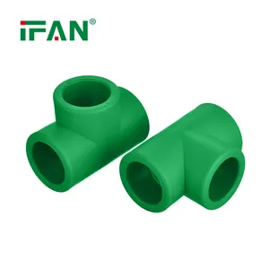 IFAN Plus PPR Fittings T20-T125 PPR Pipes And Fittings Cold Water Green PN25 Tee PPR Pipe Fittings
