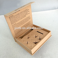 Caja de Regalo Magnética de Papel Kraft Personalizada con Inserto de Papel Troquelado, Caja de Embalaje con Impresión Interior Completa para Set de Regalo de Chocolate
