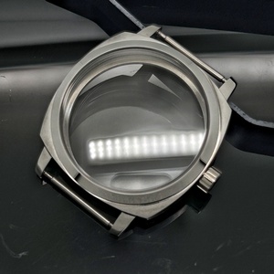 Caja de reloj resistente al agua de acero inoxidable plateado de 42mm, cristal de zafiro 5ATM, compatible con <span class=keywords><strong>PAM</strong></span> ST3600 ETA6497 6498, movimiento mecánico manual No - Product Image 2