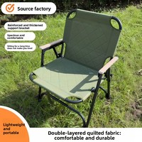 Ensemble de chaises pliantes de camping vertes, cadre en alliage d'aluminium et fibre de carbone avec coussin, portable pour extérieur et jardin