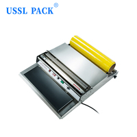 Dispensador de Film Transparente de Tensión Ajustable HW-450 para Bandejas de Vegetales, Dispositivo de Empaque Fresco para Mercado Agrícola, Máquina Envolvedora de Alimentos de Sobremesa