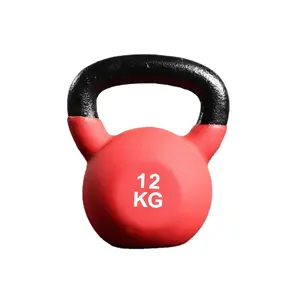 Spor doğrudan dökme demir Kettlebell yüzleri kalıp vinil kaplı Kettlebells