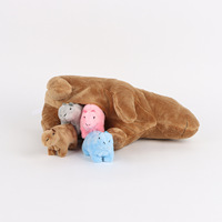Ensemble de peluches Capybara en gros, comprenant des bébés animaux en peluche, des peluches maman Capybara