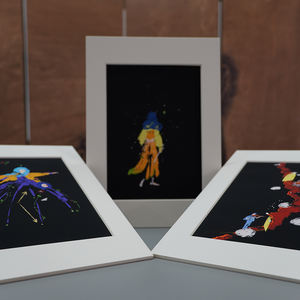 Affiche giclée sans acide imprimée à l'encre Peinture décorative encadrée Cadre <span class=keywords><strong>photo</strong></span> en carton sans acide Illustration Art Celebrity Book - Product Image 2