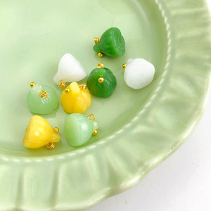 Đơn Giản 10-15Mm Thủy Tinh Đầy Màu Sắc Hạt Quyến Rũ Dễ Thương Vuông Bướm Lá Clover Mặt Dây Chuyền Cho Tự Làm Bông Tai Làm Đồ Trang Sức Phụ Kiện - Product Image 6