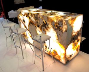 Lumineux Patagonie <span class=keywords><strong>Marbre</strong></span> <span class=keywords><strong>Cuisine</strong></span> Île <span class=keywords><strong>Bar</strong></span> Comptoir Translucide Rougeoyant Salle À Manger Meubles Fond Caractéristique Carrelage Mural - Product Image 5