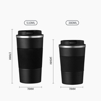 Vaso Térmico Personalizado con Logotipo, Reutilizable, a Prueba de Fugas, para Camping, de Doble Pared, Aislado, de Acero Inoxidable, para Café