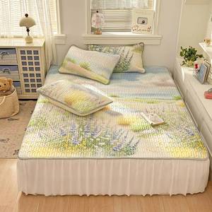 Surmatelas rafraîchissant en latex inodore avec jupe de lit intégrée pour étudiants - Product Image 4