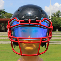 Visière de football pour jeunes enfants adultes masque facial casque visière de protection des yeux visière de casque de lacrosse protection des yeux pour le sport football