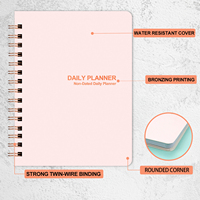 Carnet de notes à spirale A4 en papier revêtu, impression personnalisée, plastification mat, carnets pour les élèves, 1 pièce