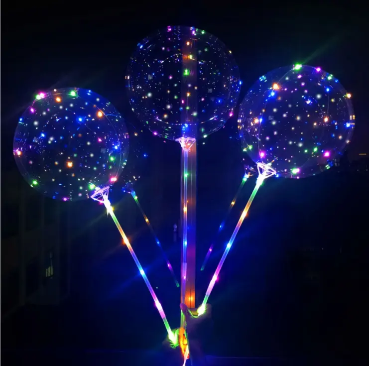 Commercio all'ingrosso Del Partito Decorativo Raggiante Lampeggiante led bobo palloncino vari tipi di luce Di Natale giocattoli Per Bambini