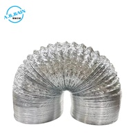 Tuyau flexible isolé blanc pour conduite d'air avec revêtement en feuille d'aluminium
