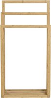 Porte-serviettes en bambou avec 3 barres pour le rangement des serviettes, support sur pied pour salles de bain, étagère de rangement pour toilettes et salles de bain