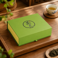 Boîte cadeau pour thé avec impression quadricolore et fermeture magnétique, logo personnalisé