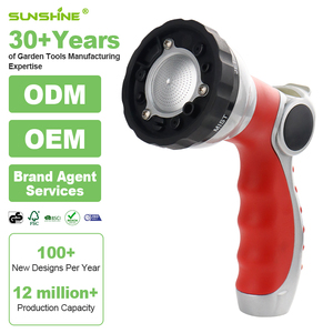 Boquilla de Manguera para Riego de Plantas SUNSHINE de Alta Calidad, 6 Patrones de Rociado, Construcción de Aleación de Zinc, Marca Privada y Dropshipping - Product Image 1