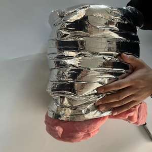 <span class=keywords><strong>Conduit</strong></span> d'air Flexible <span class=keywords><strong>isolé</strong></span> R4/ R6/ R8 HVAC/<span class=keywords><strong>conduit</strong></span> d'échappement 200mm en feuille d'aluminium - Product Image 3