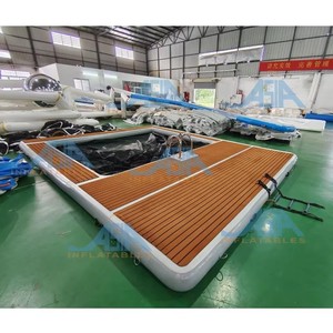 Piattaforma Galleggiante Gonfiabile Personalizzata in PVC per Uso Domestico Interno, Piscine Oceaniche/Marine, Yacht e Parchi Acquatici - Product Image 2