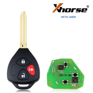 Xhorse กุญแจรถ XKMQB1EN XE XS XN VDI กุญแจรถรีโมทรถยนต์อเนกประสงค์3ปุ่มเครื่องมือกุญแจขนาดเล็กรีโมทคอนโทรลสีดำพร้อมเซ็นเซอร์ชิป - Product Image 2