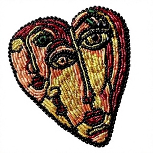 Crown 2 Hand-Embroidered Appliques High Beads 3x2.5 Inches Gold Renaissance Bullion Patch Fabric Material <b>Sew</b>-On <b>Pin</b>-On Options - Product Image 1