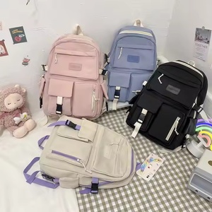 กระเป๋าเป้สะพายหลังแบบ unisex ขนาดใหญ่ ดีไซน์ลำลอง พร้อมพอร์ต USB หลากสี  กระเป๋าเป้สะพายหลังอเนกประสงค์สำหรับนักเรียน - Product Image 1