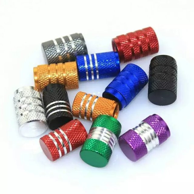 JDMotorsport88 Car JDM Racing 4pcs a Bag 17mm Length Aluminum Wheel Tire Air Valve Caps for Bicycle Bike Trucks and Motorcycles