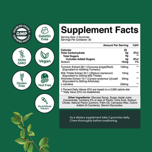 Rosebest Integratore in Gommose per la Cura del Fegato con Formula Naturale a Base di Erbe, Protezione e Disintossicazione del Fegato con Cardo Mariano - Product Image 6