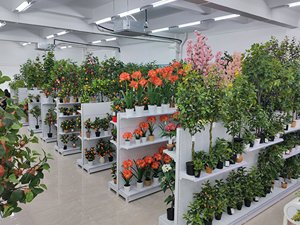 Grand <span class=keywords><strong>arbre</strong></span> d'érable artificiel <span class=keywords><strong>rouge</strong></span> décoratif d'extérieur, fleurs en soie, 3,5 m, avec support en fibre de verre - Product Image 3