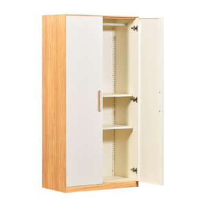 ホーム家具<span class=keywords><strong>2</strong></span>ドア衣類スチール食器棚アルマリメタルベッドルームワードローブハンドル付き - Product Image 3