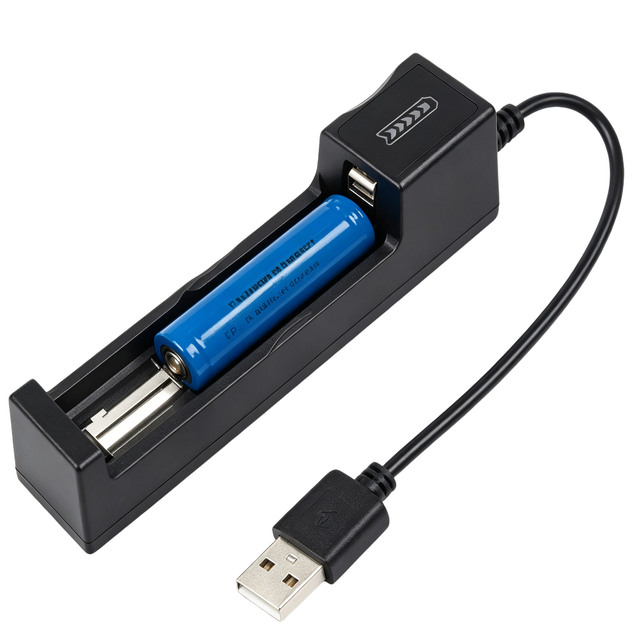 New USB Single Slot Charger for 18650 and 14500 Li Ion Battery