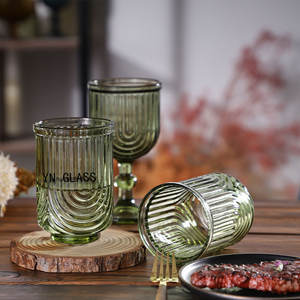 แก้วไวน์แบบยุโรปขนาดพกพาสีเขียวแก้วหนาสำหรับงานแต่งงานสำหรับแก้วแชมเปญ - Product Image 3
