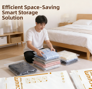 Grand <span class=keywords><strong>sac</strong></span> de rangement sous vide 80x100cm |   Pièce unique pour housse de couette |   Résistant aux perforations, écologique et peu encombrant |   Toutes saisons - Product Image 4