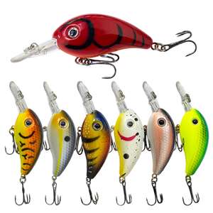 Appâts de pêche à lancer, crankbaits de 5,5 g, 43 mm, fabriqués en usine, crankbaits de plongée profonde, crankbaits de traîne, appâts pour la pêche au black bass - Product Image 1