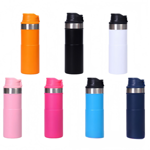 Mug à café portable pour les voyages en plein air, mug <span class=keywords><strong>isotherme</strong></span>, mug à café thermique, gobelet de voyage anti-fuite, anti-déversement, <span class=keywords><strong>action</strong></span> par gâchette - Product Image 4