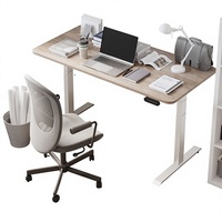 Bureau réglable en hauteur manuel-électrique, à moteur simple/double, structure métallique, design moderne et minimaliste, bureau mobile pour le travail et l'étude