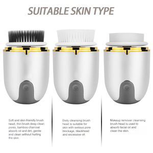 <span class=keywords><strong>Brosse</strong></span> <span class=keywords><strong>nettoyante</strong></span> électrique pour le <span class=keywords><strong>visage</strong></span> 3 en 1, <span class=keywords><strong>brosse</strong></span> <span class=keywords><strong>nettoyante</strong></span> sonique pour le <span class=keywords><strong>visage</strong></span>, <span class=keywords><strong>brosse</strong></span> <span class=keywords><strong>nettoyante</strong></span> pour le <span class=keywords><strong>visage</strong></span>, 3 têtes, rotation à 360°, IPX5 - Product Image 6