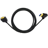 Cable de carga y datos USB 3,0 a macho a Micro B de 30cm con bloqueo de tornillo doble para controlador duro externo