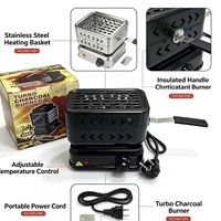 Promotion : Brûleur à charbon manuel moderne en acier inoxydable pour chicha, accessoires pour narguilé