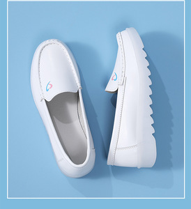 Hospital Woman Nurse Shoe Platform <strong>Loafers</strong> <strong>Lady</strong> <strong>White</strong> Nursing Work Shoes Soft Sole - Product Image 2