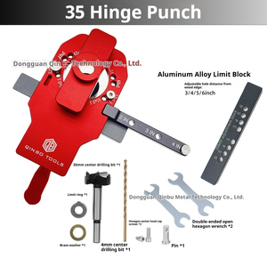Gabarit de perçage pour charnières dissimulées 35 mm, personnalisable, pour le bricolage et la menuiserie, guide de positionnement, ODM OEM YOMO HJ35, outillage de machine - Product Image 5