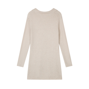 कस्टम ओएम/ओडम महिलाओं के ऊन मिश्रण में रिसेंड ब्लेज़र कॉलर स्लिम फिट सिंगल-ब्रेस्टेड मिडी ड्रेस निर्माता - Product Image 3