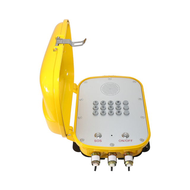 V Industrial Explosion-Proof Phone SIP Dual Account IP68 Rated with Auto Dial and I/O Contacts Explosion-Proof Phone